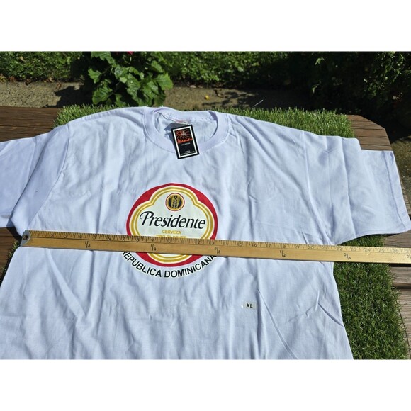 Vintage Presidente Beer T Shirt Mens Extra Large Xl Alcohol New With Tags NOS - Picture 10 of 12